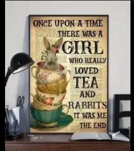 Various Rabbit Tin Sign | Luxury Home Accessories | Heulog Glow