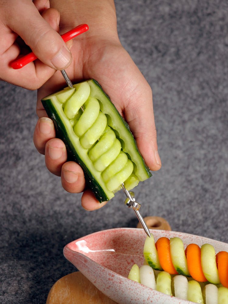 Vegetable twist knife winder Potato spiral slicer Manual rolling spiral slicer | Luxury Home Accessories | Heulog Glow