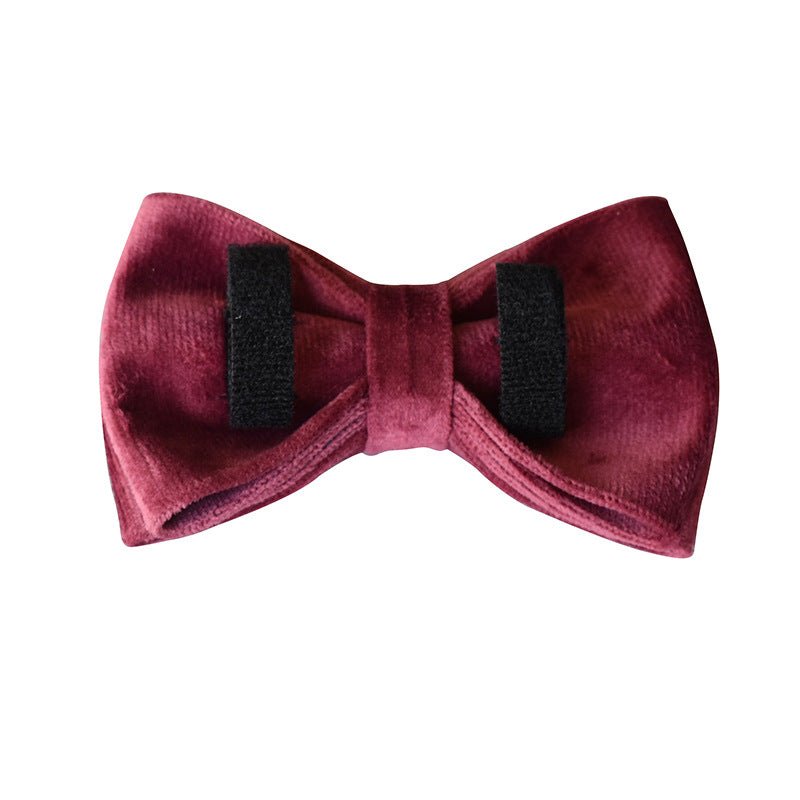 Velvet Dog Collar Double Microfiber Bowknot Pet Products | Luxury Home Accessories | Heulog Glow