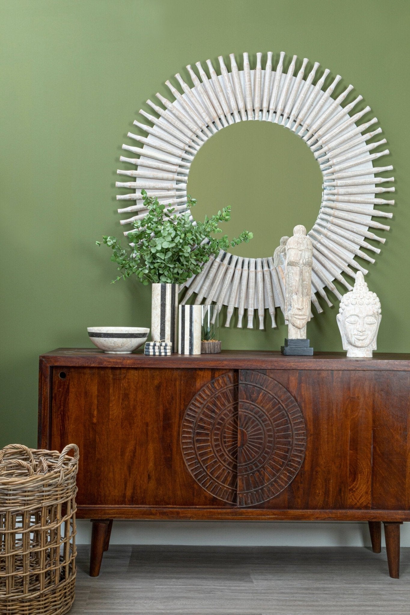 Vence Mango Wood Sideboard | Luxury Home Accessories | Heulog Glow