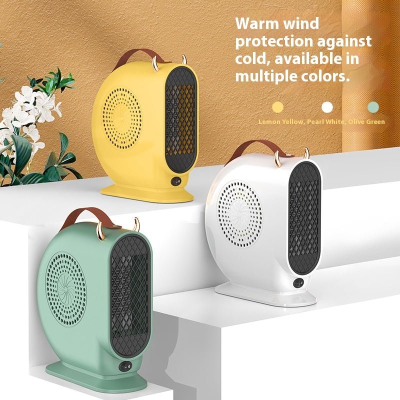 Vertical Desktop Warm Air Blower Small Household Office Heater | Luxury Home Accessories | Heulog Glow
