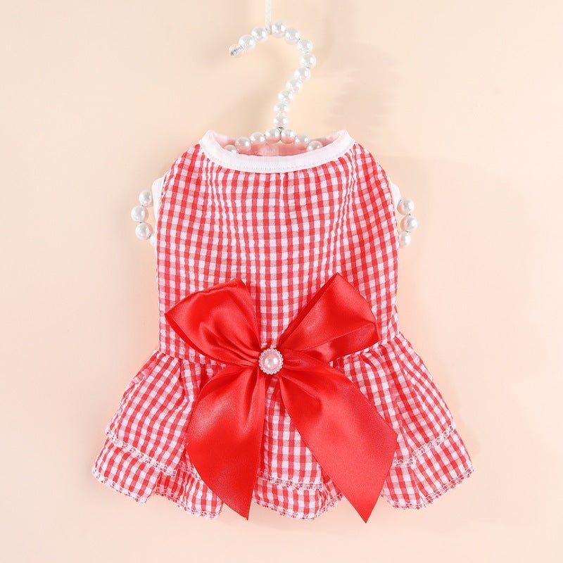 Vertical Striped Butterfly Skirt Pet Cat Dog | Luxury Home Accessories | Heulog Glow