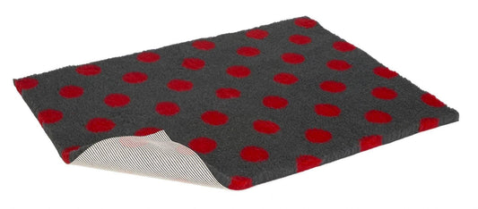 Vetbed Charc Polka Red Nonslip 36x24inch