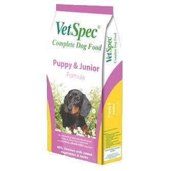 VetSpec Complete Puppy & Junior Chicken | Luxury Home Accessories | Heulog Glow