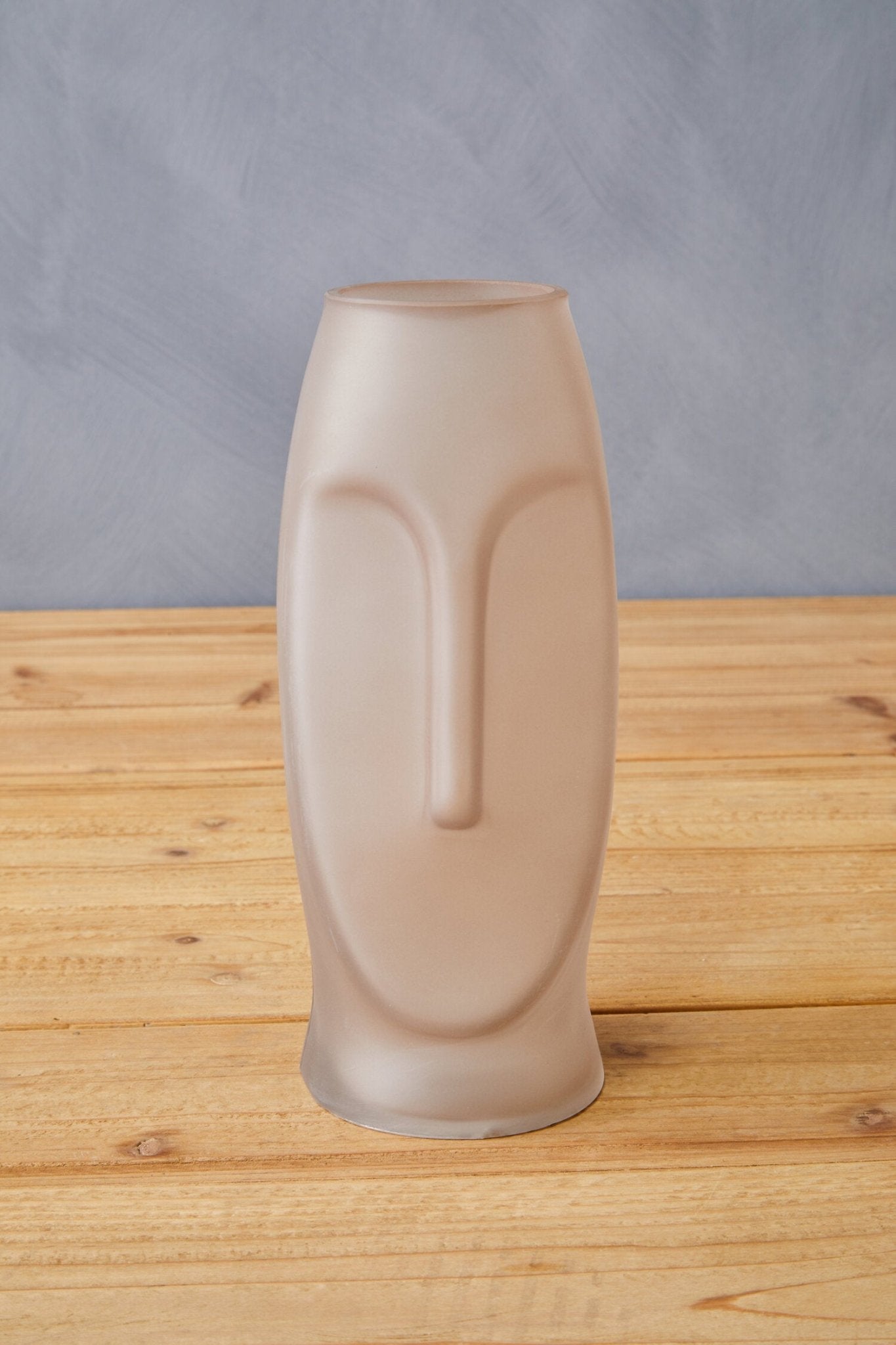 Viso Grey Small Face Design Vase | Luxury Home Accessories | Heulog Glow