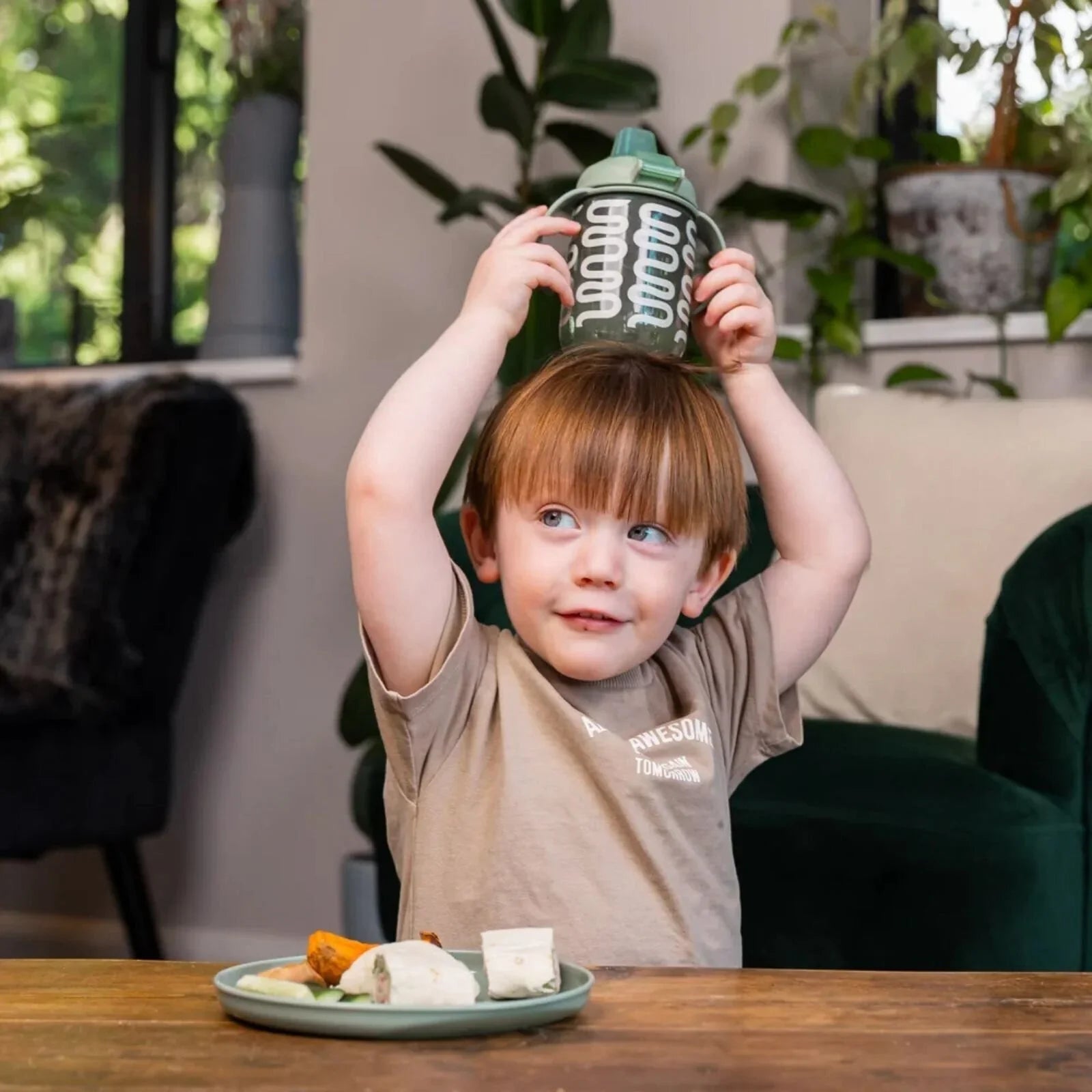 Vital Baby Hydrate Easy Sipper Cup 350ml - Natural Moss | Luxury Home Accessories | Heulog Glow