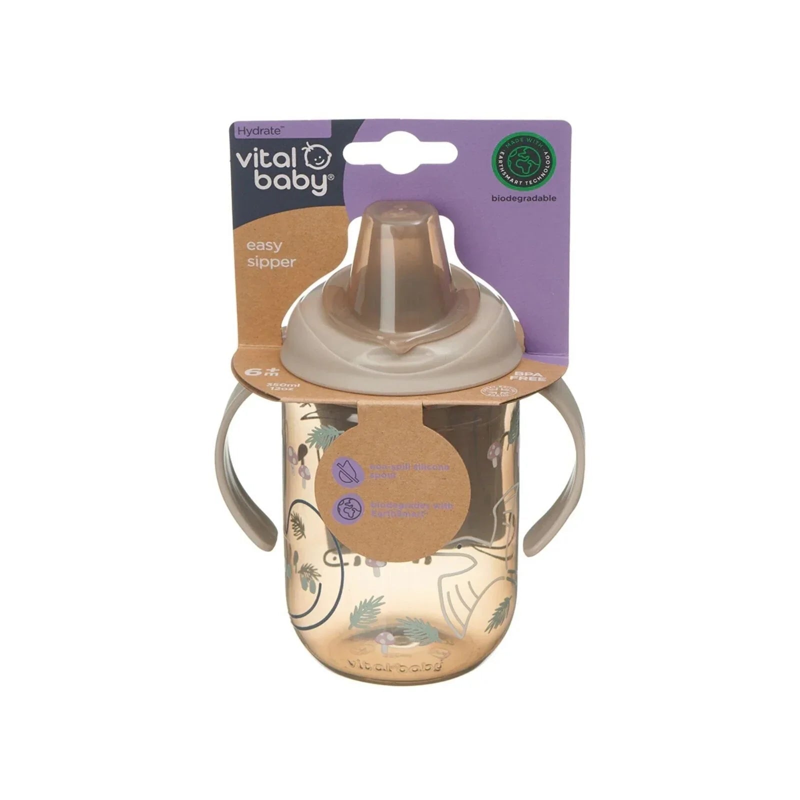 Vital Baby Hydrate Easy Sipper Cup 350ml - Natural Stone | Luxury Home Accessories | Heulog Glow