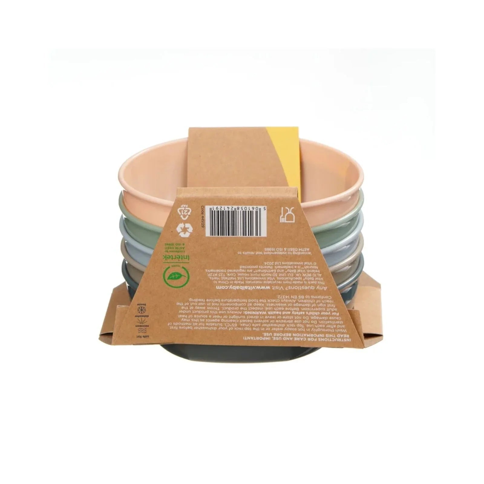 Vital Baby Nourish Perfectly Simple Bowl Pack of 5 | Luxury Home Accessories | Heulog Glow