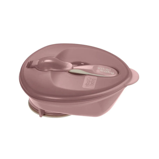 Vital Baby Nourish Power Suction Bowl - Natural Berry | Luxury Home Accessories | Heulog Glow
