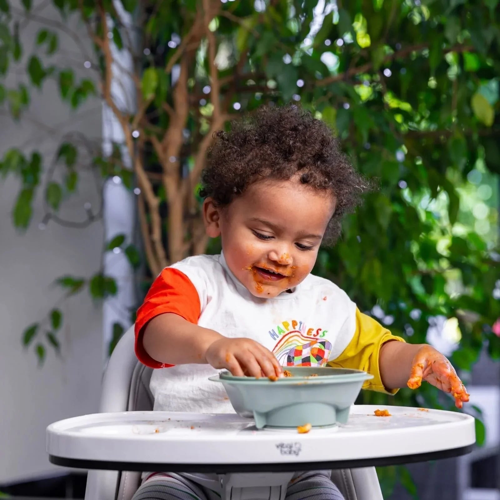 Vital Baby Nourish Power Suction Bowl- Natural Grape | Luxury Home Accessories | Heulog Glow