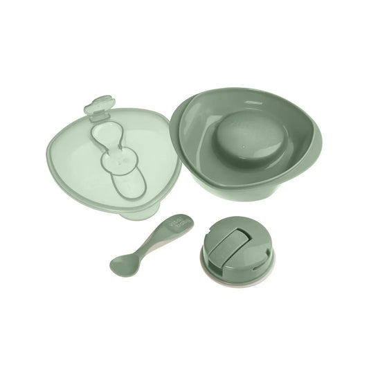 Vital Baby Nourish Power Suction Bowl - Natural Moss | Luxury Home Accessories | Heulog Glow