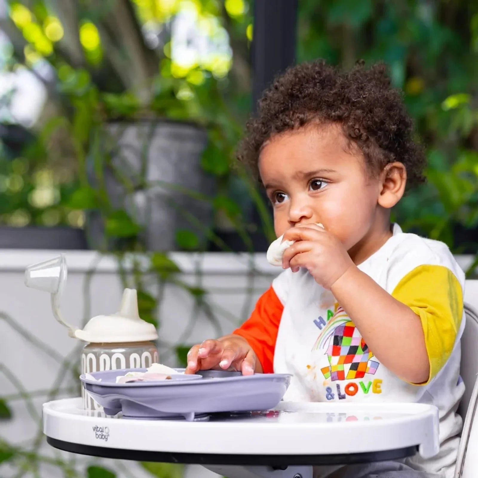 Vital Baby Nourish Power Suction Plate - Natural Berry | Luxury Home Accessories | Heulog Glow