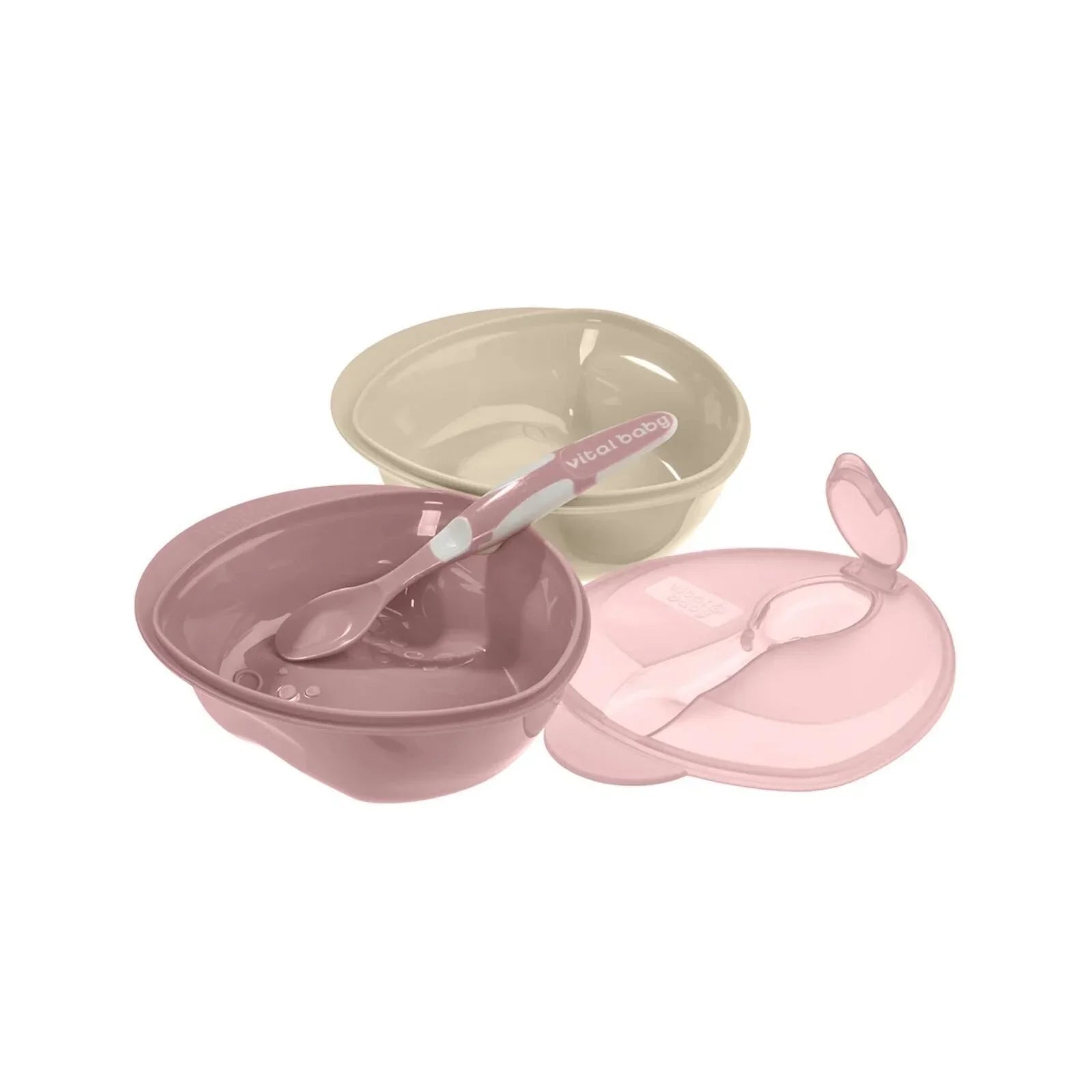 Vital Baby Nourish Scoop Feeding Set 2 pcs - Natural Berry | Luxury Home Accessories | Heulog Glow