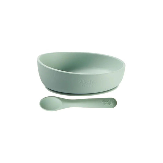 Vital Baby Nourish Silicone Suction Bowl Set - Crushed Mint | Luxury Home Accessories | Heulog Glow