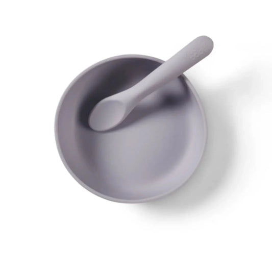 Vital Baby Nourish Silicone Suction Bowl Set - Dusky Mauve | Luxury Home Accessories | Heulog Glow
