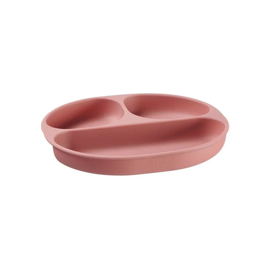 Vital Baby Nourish Silicone Suction Plate - Blush Raspberry | Luxury Home Accessories | Heulog Glow
