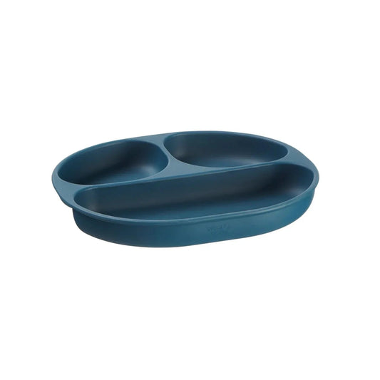 Vital Baby Nourish Silicone Suction Plate - Moody Blue | Luxury Home Accessories | Heulog Glow