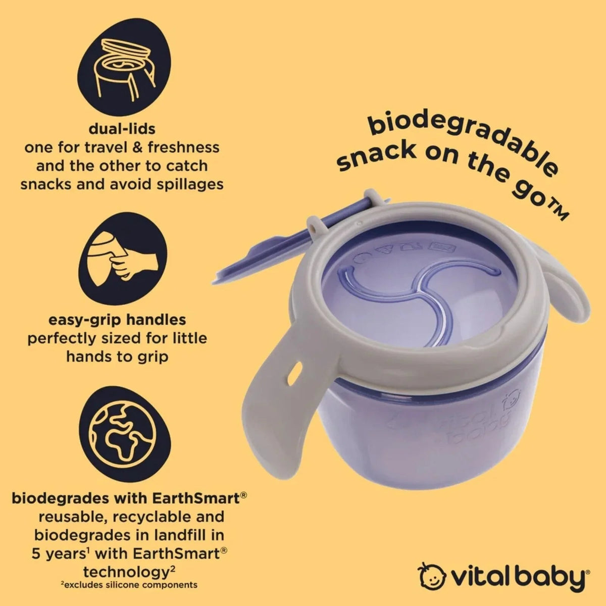 Vital Baby Nourish Snack On the Go - Natural Berry | Luxury Home Accessories | Heulog Glow