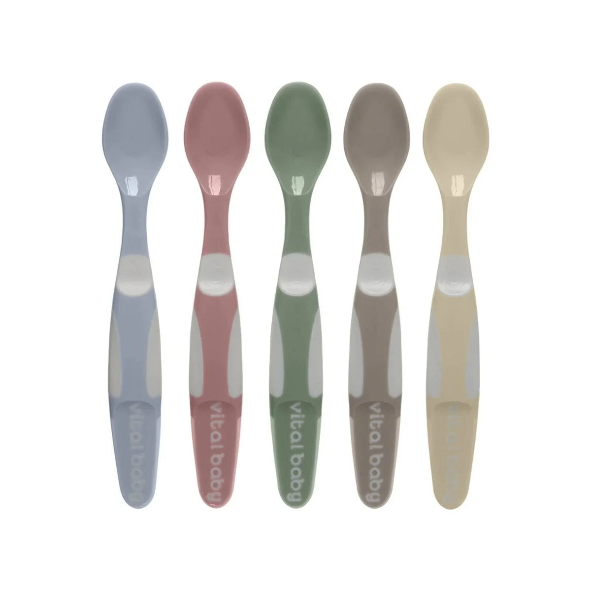 Vital Baby Nourish Start Weaning Spoons Natural Pack of 5 | Luxury Home Accessories | Heulog Glow