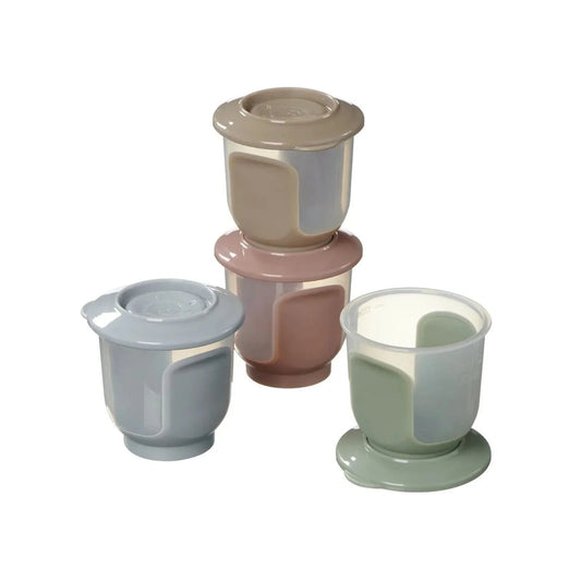 Vital Baby Nourish Store & Wean Pots 120ml Pack of 4 | Luxury Home Accessories | Heulog Glow