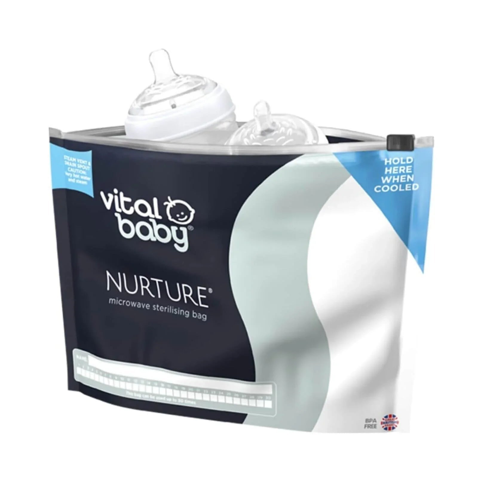 Vital Baby Nurture Microwave Sterilising Bags 5 pcs | Luxury Home Accessories | Heulog Glow