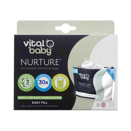Vital Baby Nurture Microwave Sterilising Bags 5 pcs | Luxury Home Accessories | Heulog Glow