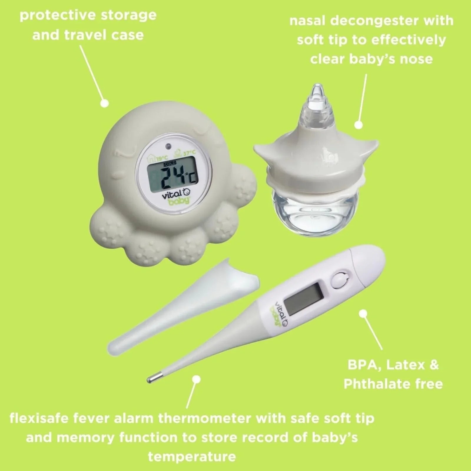 Vital Baby PROTECT Healthcare Kit Assorted | Luxury Home Accessories | Heulog Glow