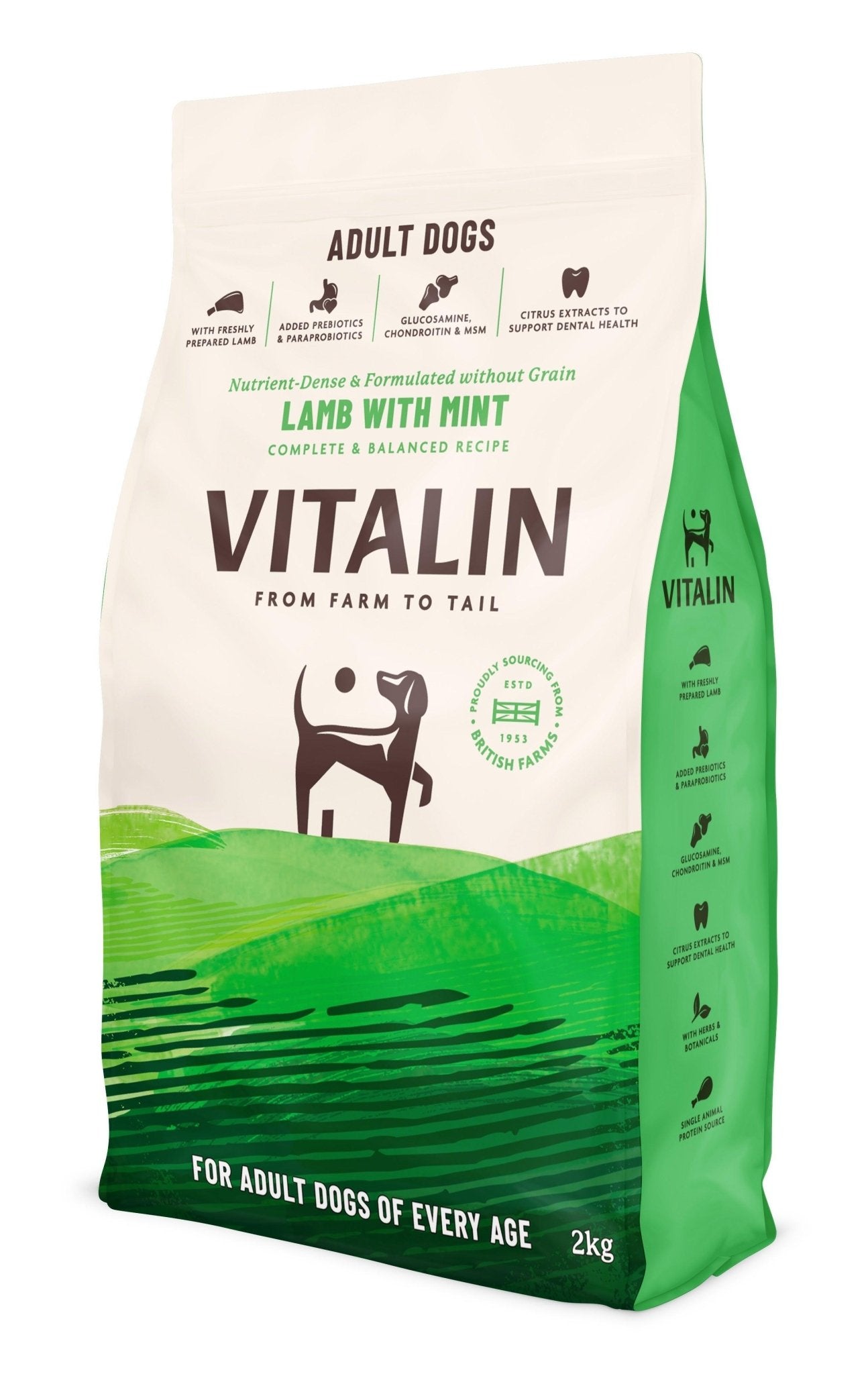 Vitalin Adult Lamb Mint 8kg | Luxury Home Accessories | Heulog Glow