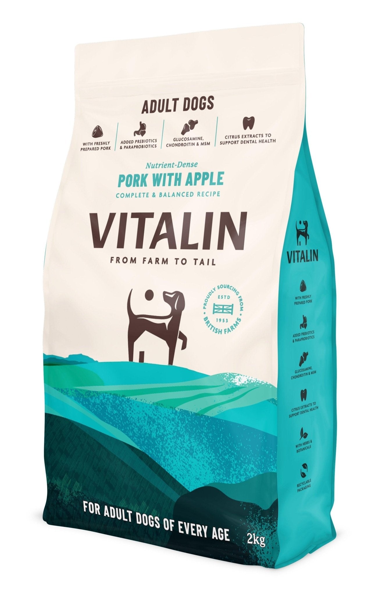 Vitalin Adult Pork Apple 8kg | Luxury Home Accessories | Heulog Glow