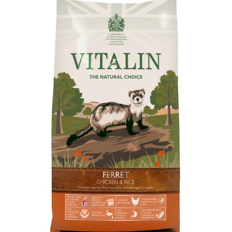 Vitalin Ferret Chicken & Rice 8kg | Luxury Home Accessories | Heulog Glow