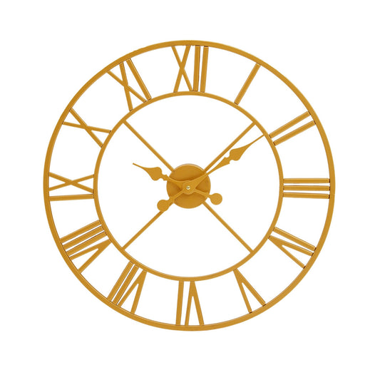 Vitus 56cm Dia Gold Finish Wall Clock | Luxury Home Accessories | Heulog Glow