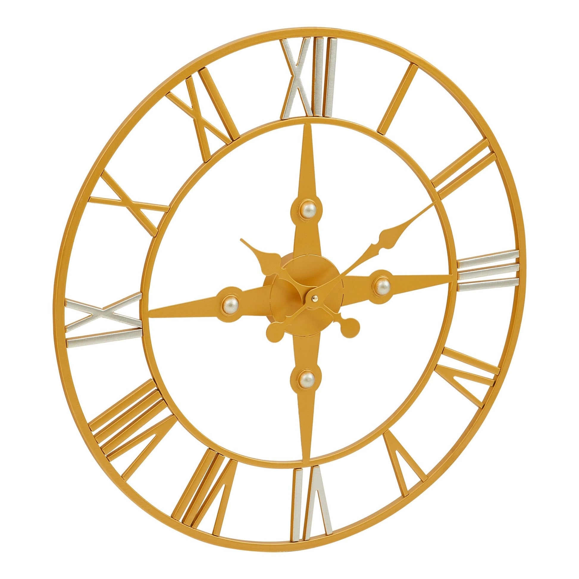 Vitus Gold and Silver Wall Clock | Luxury Home Accessories | Heulog Glow