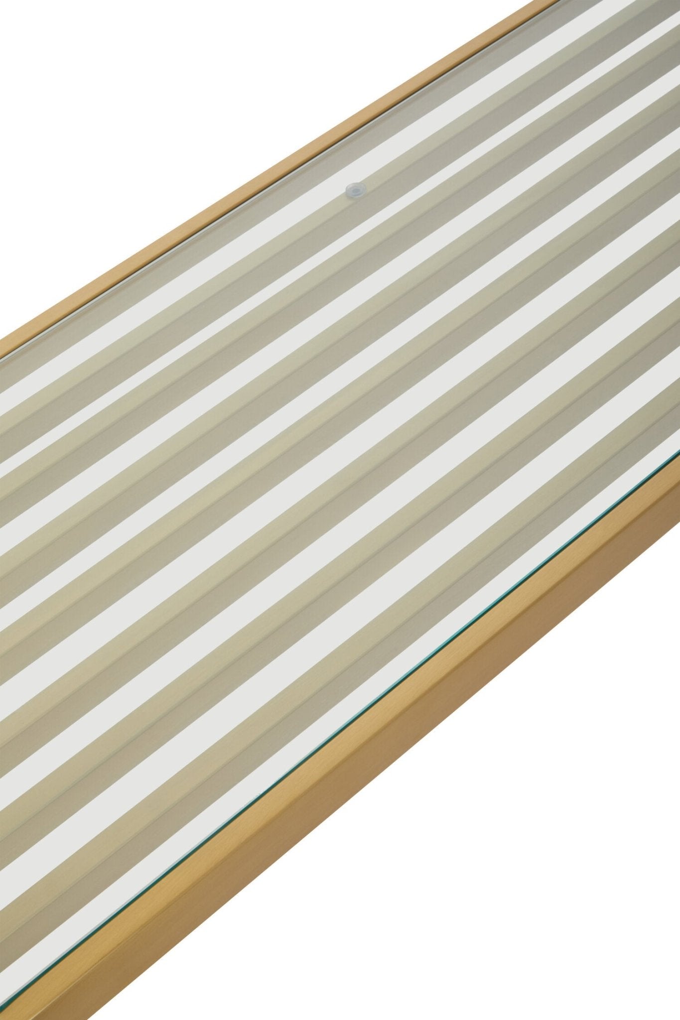 Vogue Matte Gold Slatted Console Table | Luxury Home Accessories | Heulog Glow