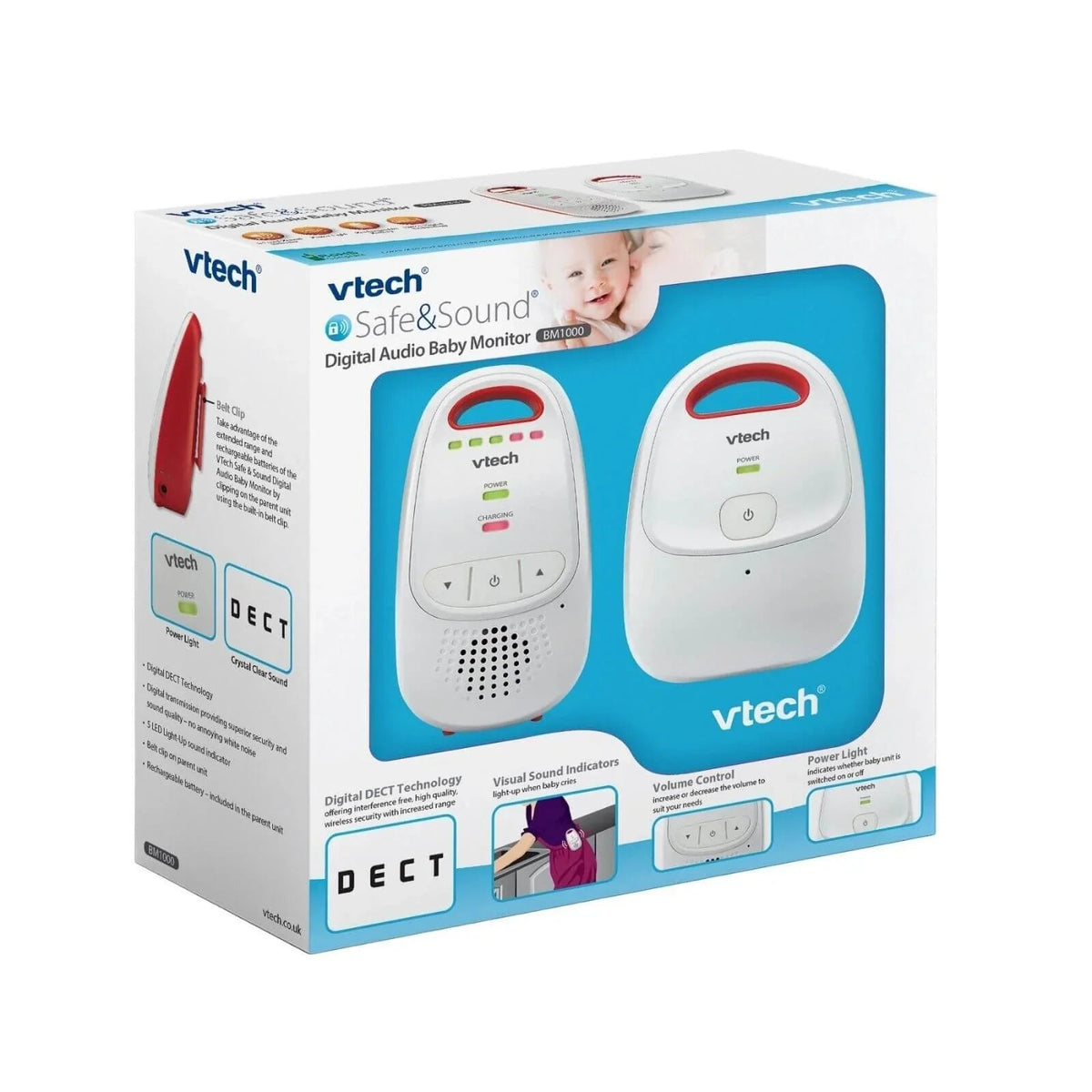 VTech - BM1000 Digital Audio Baby Monitor | Luxury Home Accessories | Heulog Glow