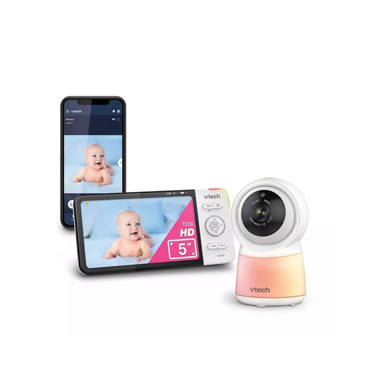 VTech RM5755HD 5" Smart Wi-Fi 1080p Video Baby Monitor | Luxury Home Accessories | Heulog Glow