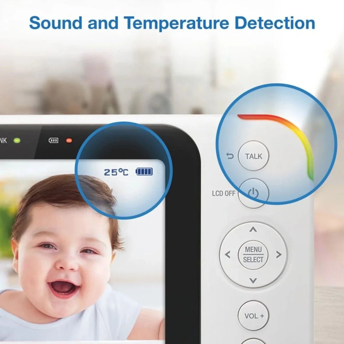 VTech VM4252 3.5" Video Monitor | Luxury Home Accessories | Heulog Glow