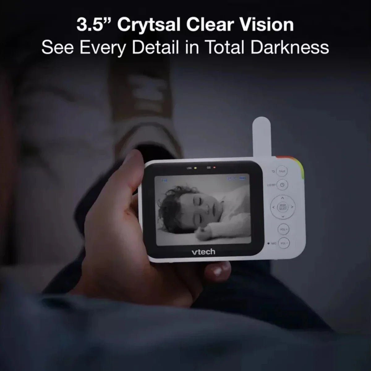 VTech VM4263 3.5" Pan & Tilt Video Monitor | Luxury Home Accessories | Heulog Glow
