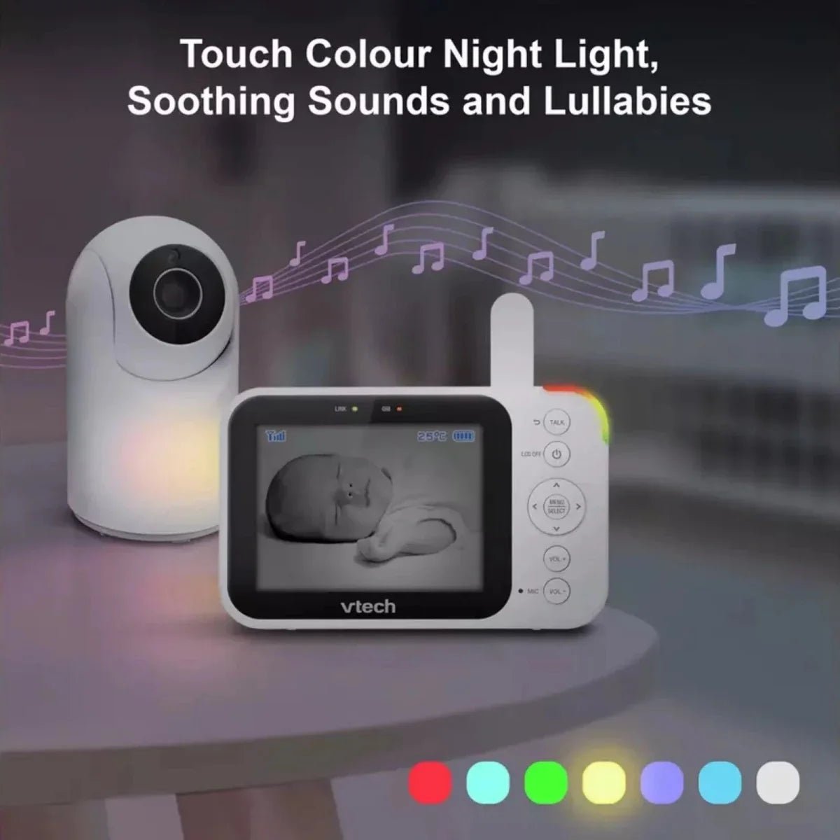 VTech VM4263 3.5" Pan & Tilt Video Monitor | Luxury Home Accessories | Heulog Glow
