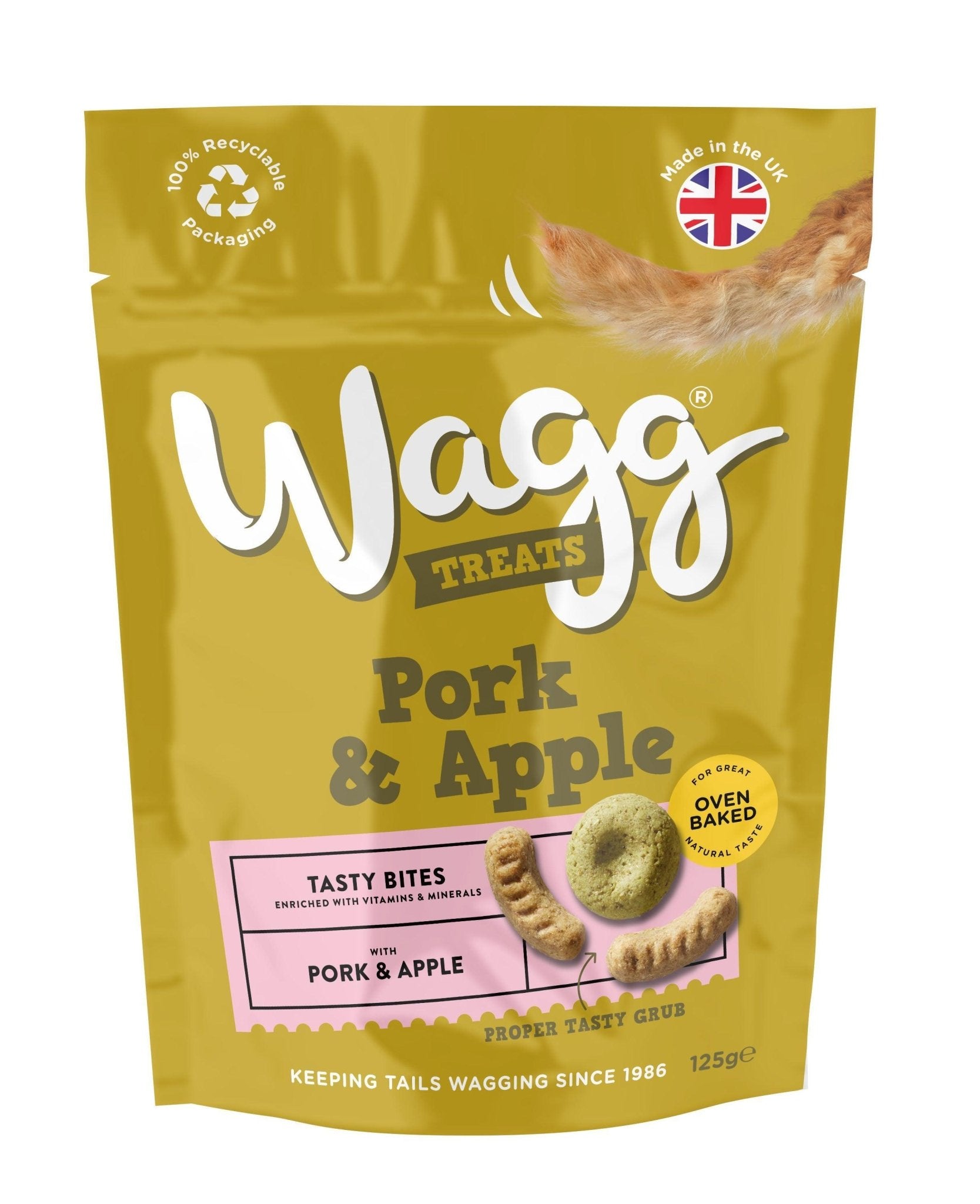Wagg Pork & Apple Tasty Bites 7x125g | Luxury Home Accessories | Heulog Glow