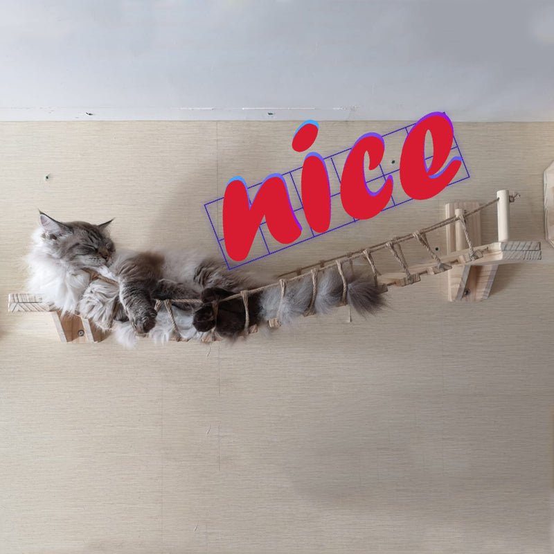 Wall cat furniture pine wall hanging | Luxury Home Accessories | Heulog Glow