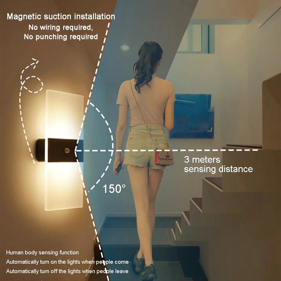 Wall Lamp Touch Motion Sensor Switch Indoor | Luxury Home Accessories | Heulog Glow