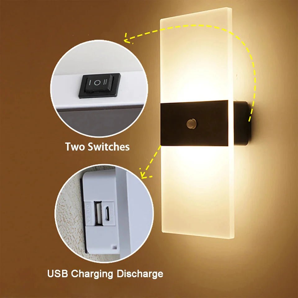 Wall Lamp Touch Motion Sensor Switch Indoor | Luxury Home Accessories | Heulog Glow