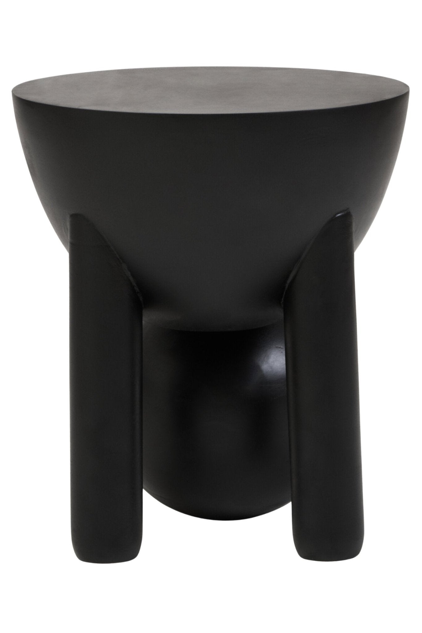 Walsa Black Finish Mango Wood Ball Detail Side Table | Luxury Home Accessories | Heulog Glow