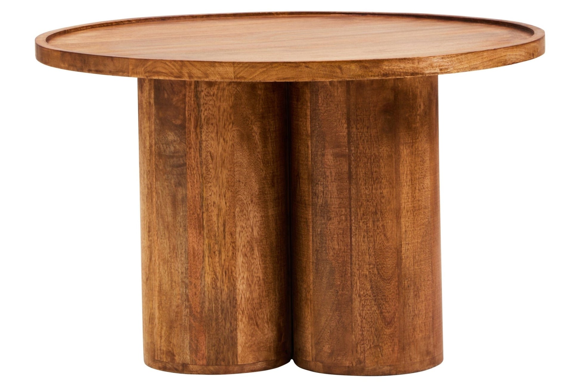 Walsa Natural Mango Wood Column Detail Coffee Table | Luxury Home Accessories | Heulog Glow