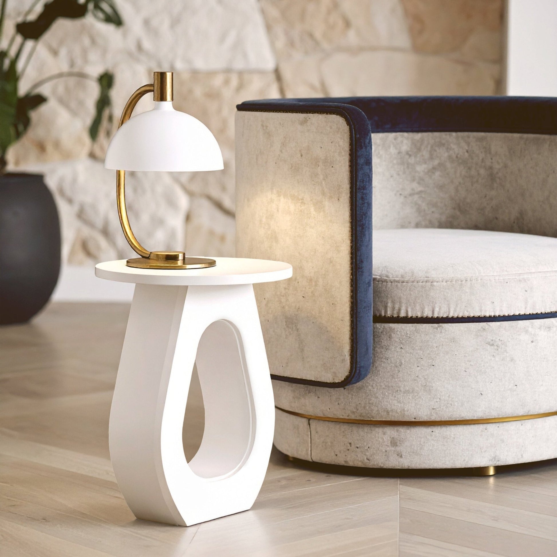 Walsa Whitewash Mango Wood Accent Table | Luxury Home Accessories | Heulog Glow