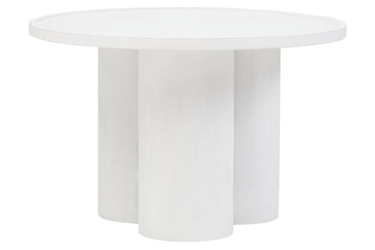 Walsa Whitewash Mango Wood Column Detail Coffee Table | Luxury Home Accessories | Heulog Glow