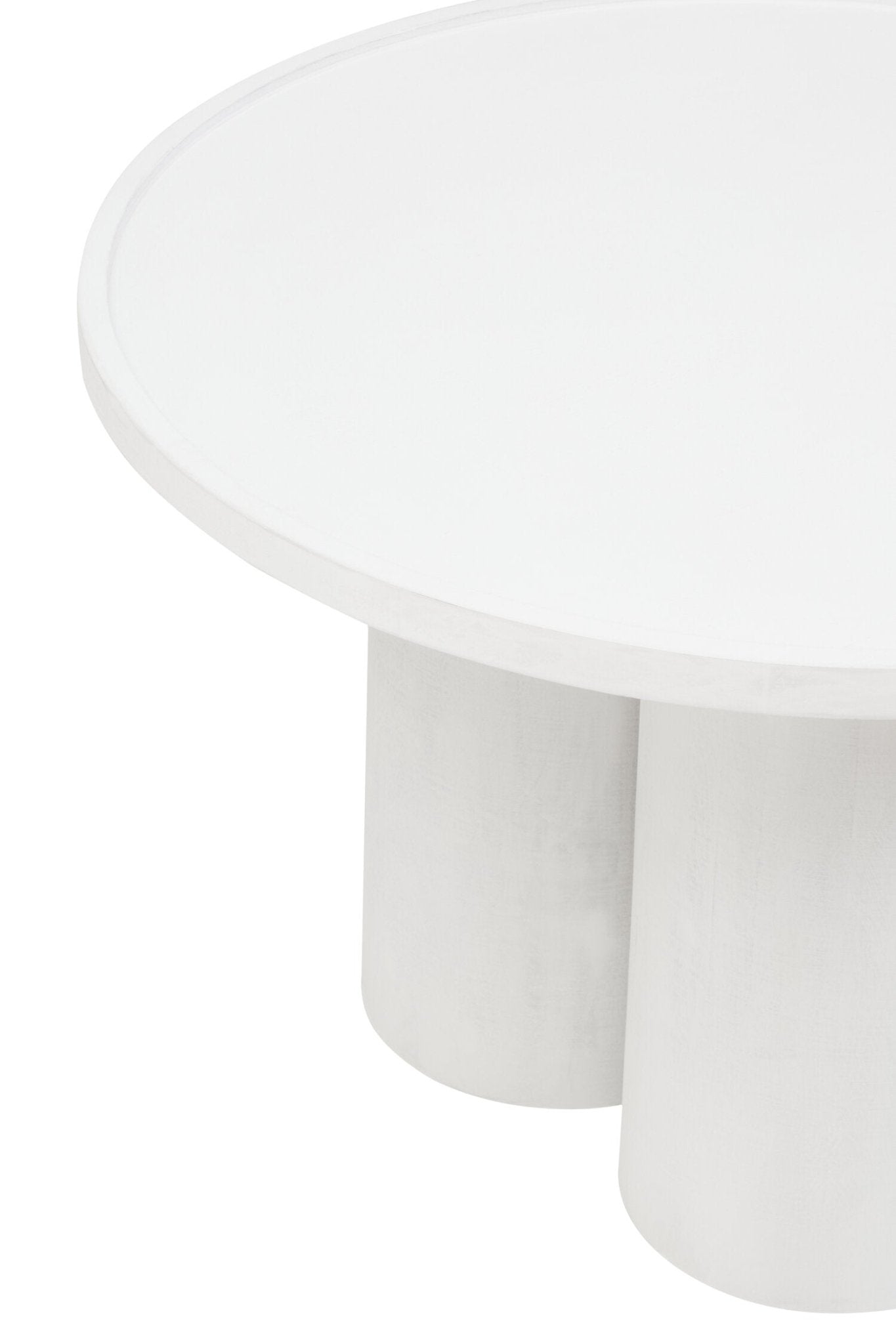 Walsa Whitewash Mango Wood Column Detail Coffee Table | Luxury Home Accessories | Heulog Glow