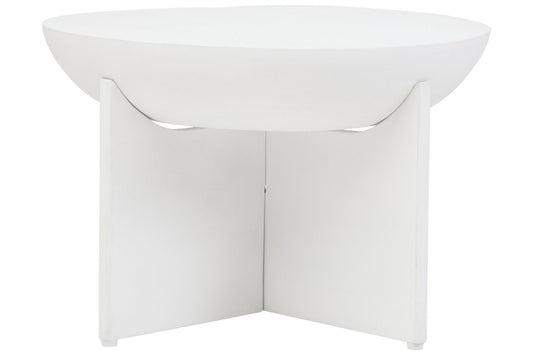 Walsa Whitewash Mango Wood Round Coffee Table | Luxury Home Accessories | Heulog Glow