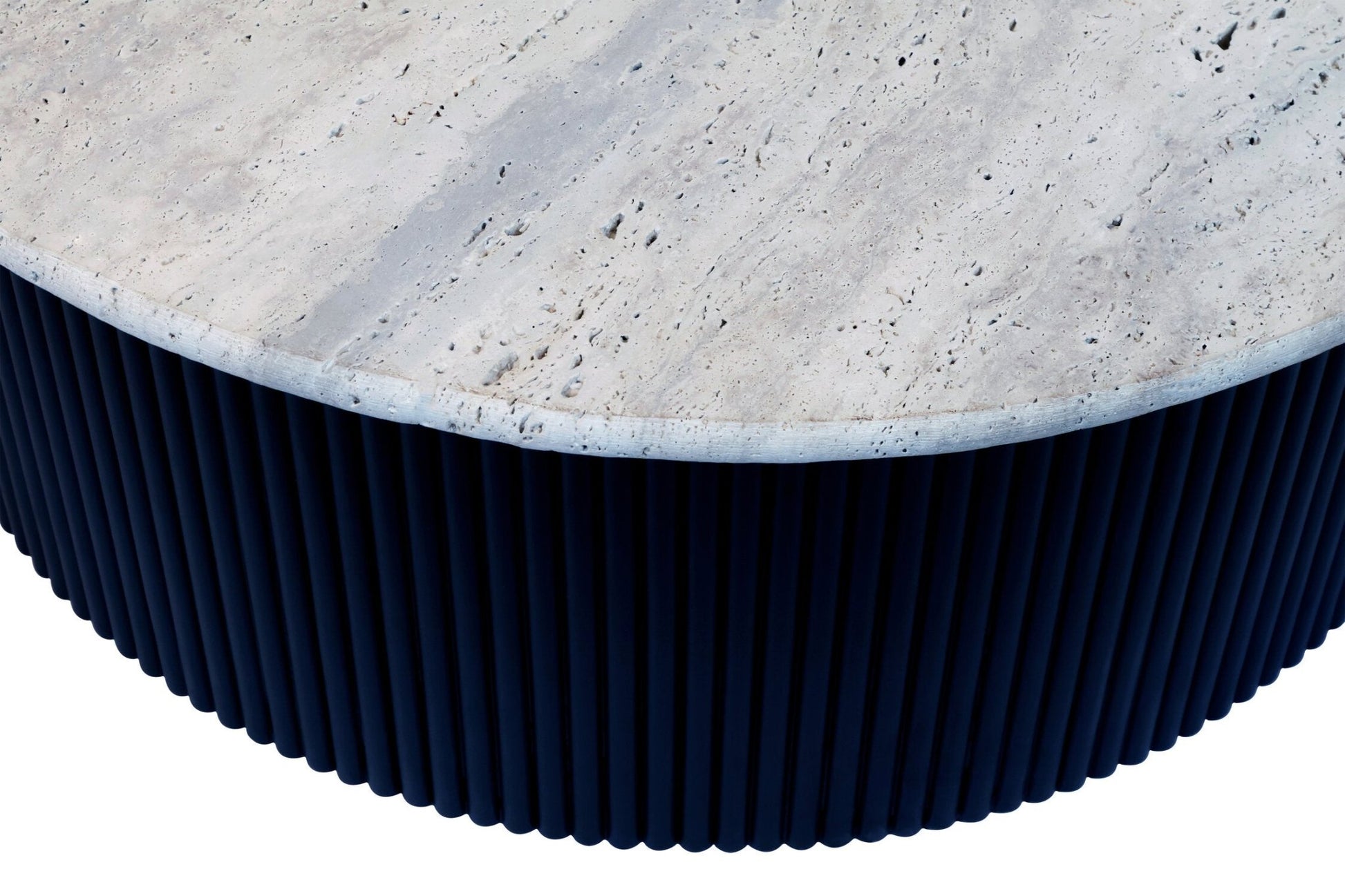 Walton Travertine Top Coffee Table with Black Acacia Wood Base | Luxury Home Accessories | Heulog Glow