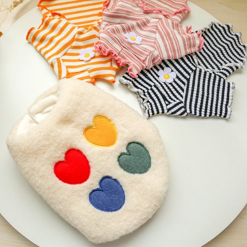 Warm Four-Color Love Vest Rainbow Clothes | Luxury Home Accessories | Heulog Glow